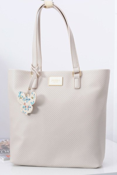 Torebka Damska Beżowa Shopper Bag do Ręki