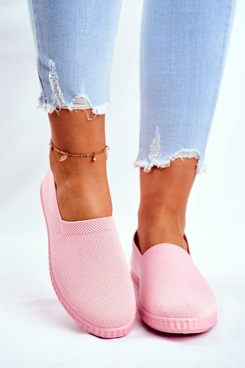 Damskie Trampki Wsuwane Tenisówki Różowe Grigio