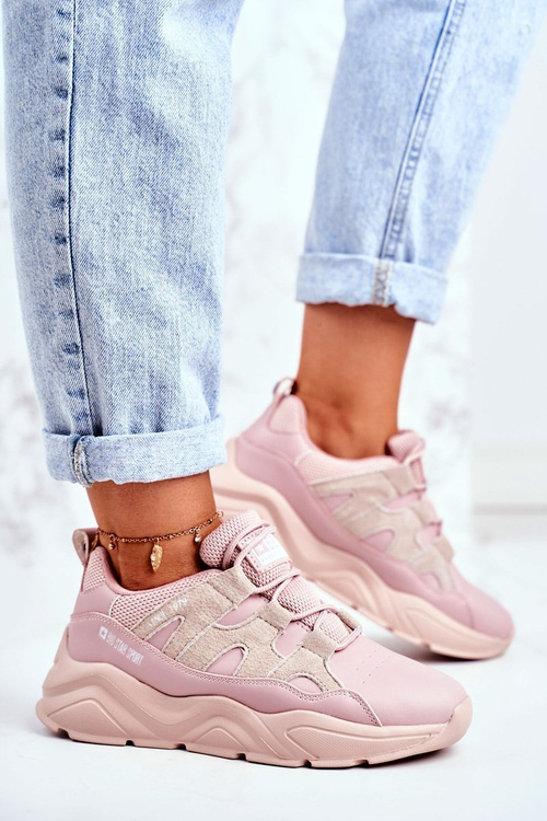 Damskie Sportowe Buty Big Star Różowe GG274637