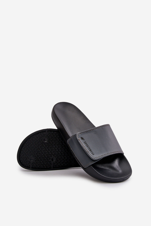 Klapki Męskie 4FMM00FFLIM032-25S Szare