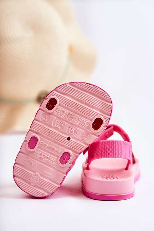 Wygodne Dziecięce Sandałki Pachnące ZAXY JJ385026 Różowe