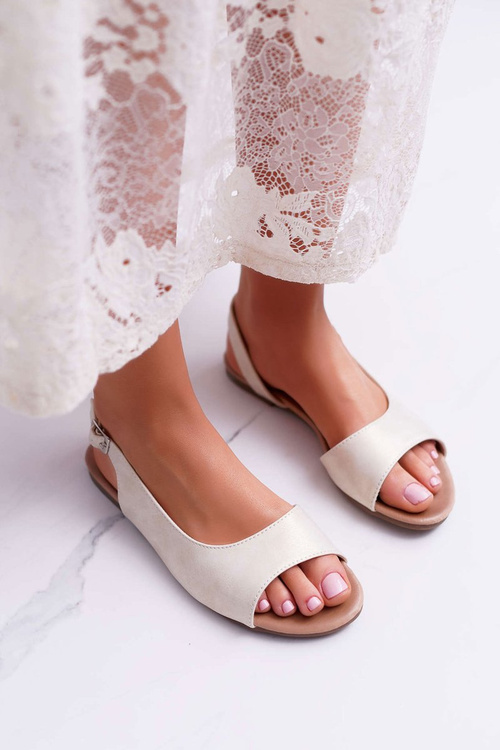 Sandały Damskie Jasno Złote Prius