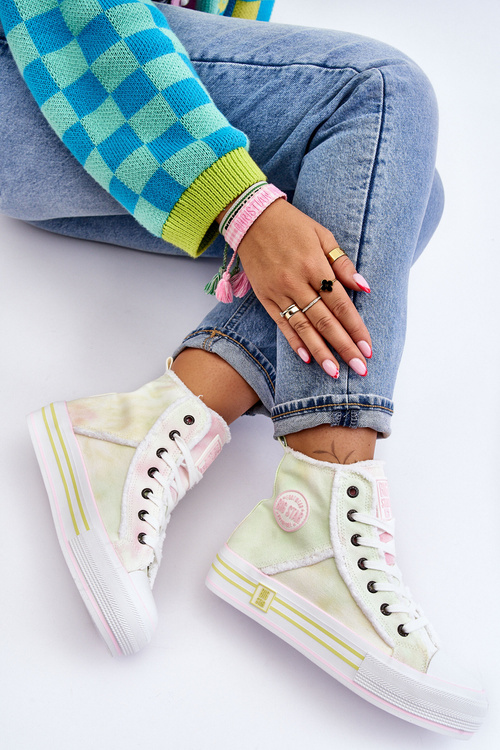 Damskie Wysokie Trampki Big Star LL274177 Multikolor