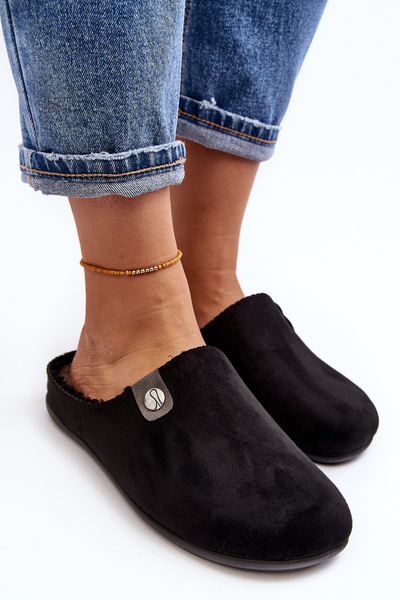 Obuwie Domowe Kapcie Damskie Inblu GF000011 Czarne