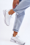 Damskie Wsuwane Buty Sportowe Memory Foam System Big Star LL274A142 Białe