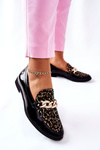Damskie Półbuty Maciejka Lakierowane Loafery Czarne 4099B-01