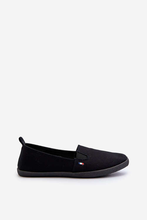 Tenisówki Trampki Slip-On Damskie Czarne Adrancia