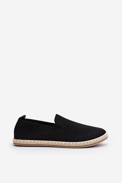 Wsuwane Damskie Espadryle Czarne Harmonie