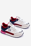Skórzane Sneakersy Memory Foam System Big Star LL274369 Biało-Czerwone
