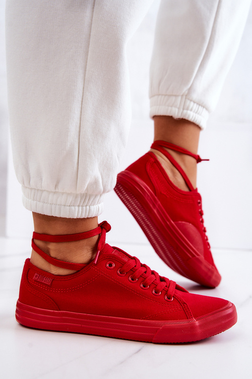 Niskie Damskie Tenisówki Big Star JJ274068 Czerwone