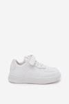 Buty Sportowe Dziecięce Z Eko Skóry Białe Liora