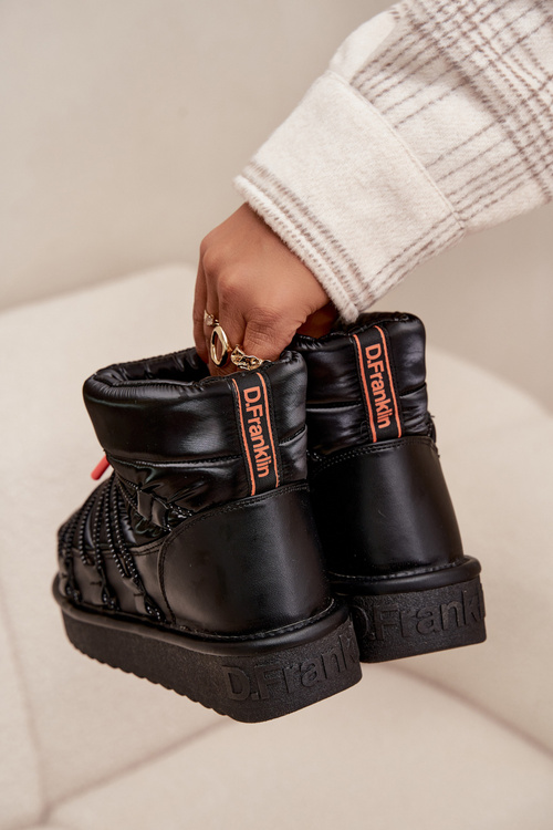 Śniegowce Damskie Na Platformie D.Franklin DFSH370020 Czarne