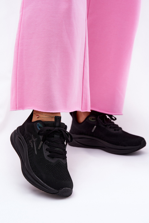 Buty Sportowe Sneakersy Damskie Big Star RR274A144 HI-POLY SYSTEM Czarne