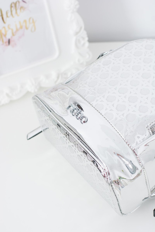 NOBO Srebrny Designerski Plecak