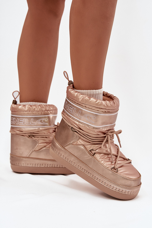 Śniegowce Damskie Z Wiązaniem O'NEILL LISA WOMEN HIGH 90253012.99U Złote