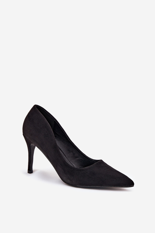 Szpilki Z Eko Zamszu Czarne Vannith