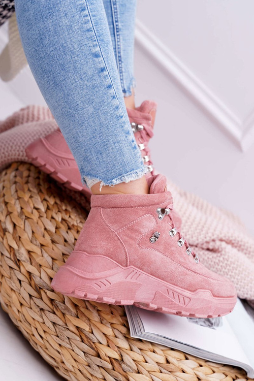Damskie Sportowe Obuwie Wysokie Różowe Unreal