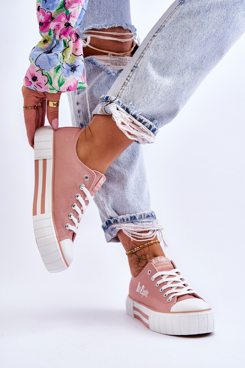 Damskie Trampki Na Platformie Lee Cooper LCW-23-31-1804L Różowe