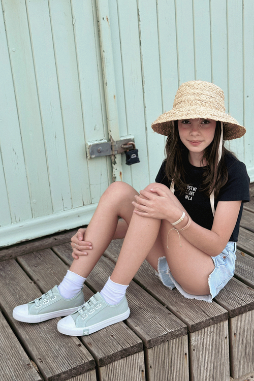 Dziecięce Trampki Wsuwane Big Star LL374010 Zielone