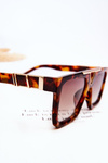 Damskie Okulary Przeciwsłoneczne V130037 Leopard Brązowe