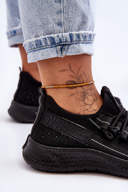 Wsuwane Damskie Buty Sportowe Czarne Hold Me!