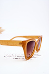 Damskie Okulary Przeciwsłoneczne Z Napisami M2404 Pomarańczowe