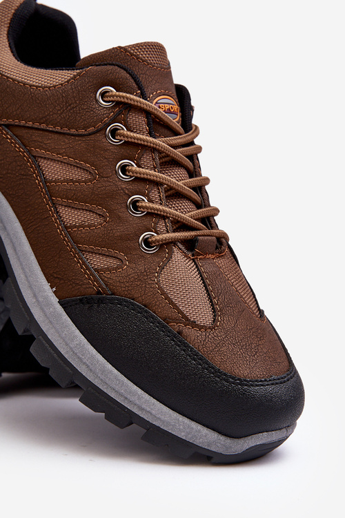 Męskie Buty Trekkingowe Sportowe Brązowe Alveze