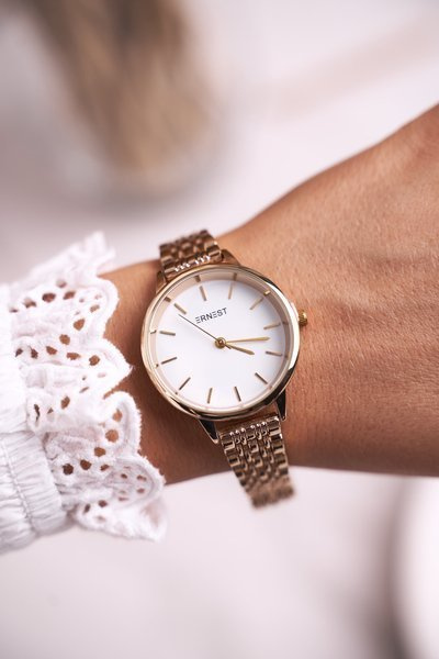 Damski Zegarek Bransoleta Ernest Złoty Classic