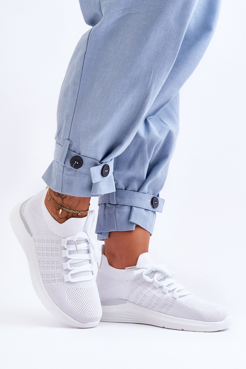 Klasyczne Damskie Buty Sportowe Białe Nikilla