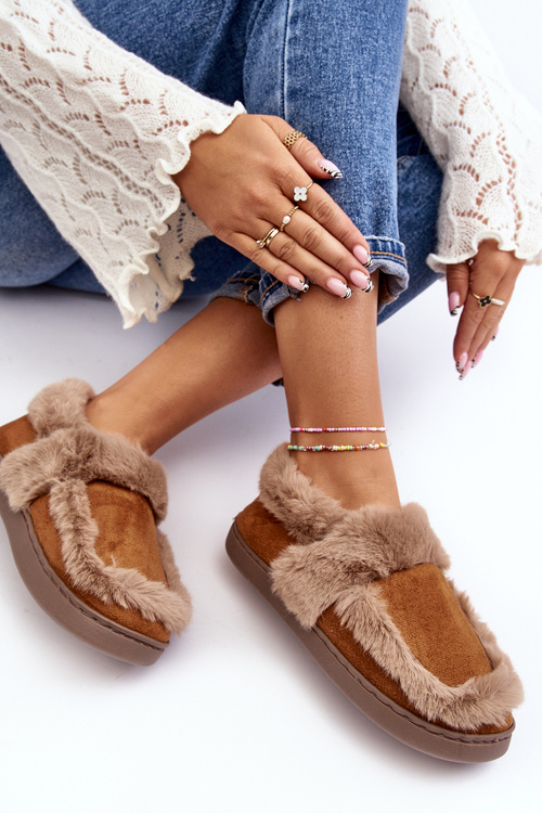 Damskie Kapcie Z Futerkiem Camel Sailey