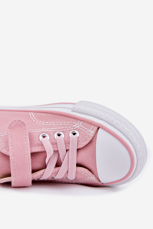 Trampki Dziecięce Na Rzep Różowe Obidana