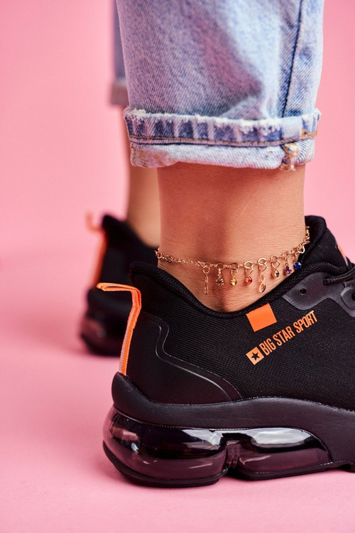 Damskie Sportowe Obuwie Sneakersy Big Star Czarne FF274946