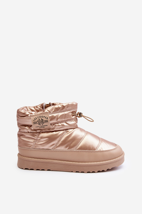 Damskie Śniegowce Ocieplane Lee Cooper LCJ-23-44-1965L Beżowe