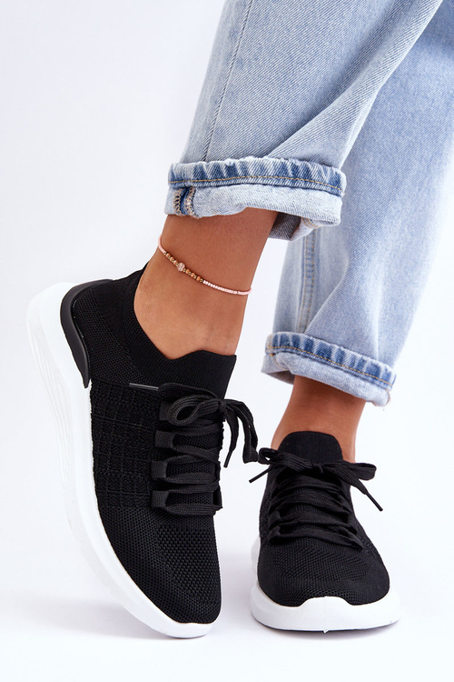 Klasyczne Damskie Buty Sportowe Czarne Nikilla