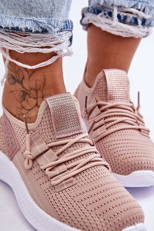 Wsuwane Damskie Buty Sportowe Różowe Hold Me!