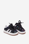 Buty Sportowe Sneakersy Dziecięce W Serduszka Czarne Mirelle