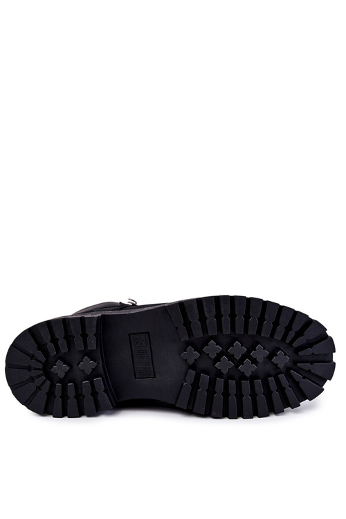 Męskie Botki Trapery Memory Foam Big Star KK174209 Czarne