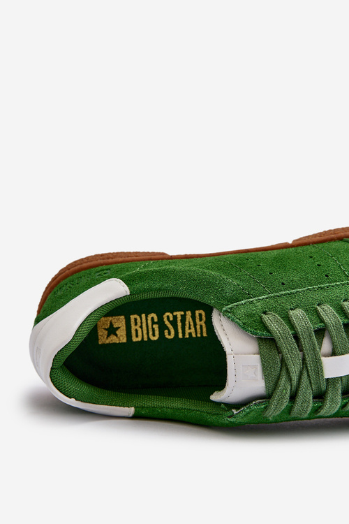 Trampki Męskie Zamszowe Big Star NN174188 Zielone