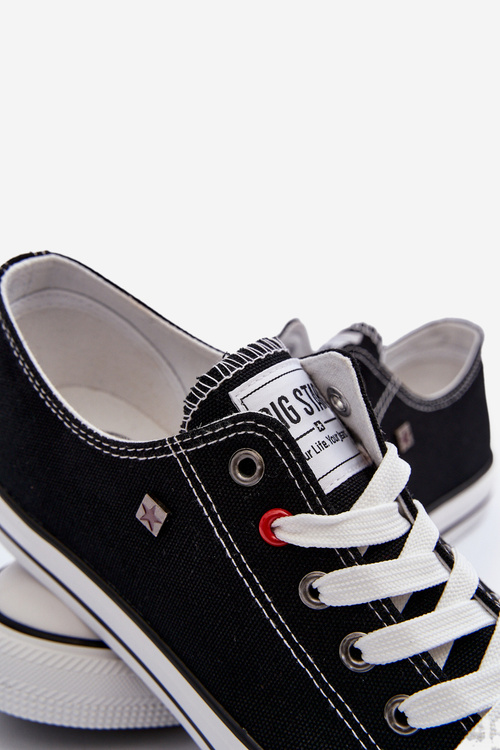 Niskie Męskie Trampki Big Star T174103 Czarne