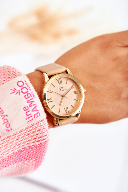 Damski Zegarek Na Skórzanym Pasku Giorgio&Dario Beżowy