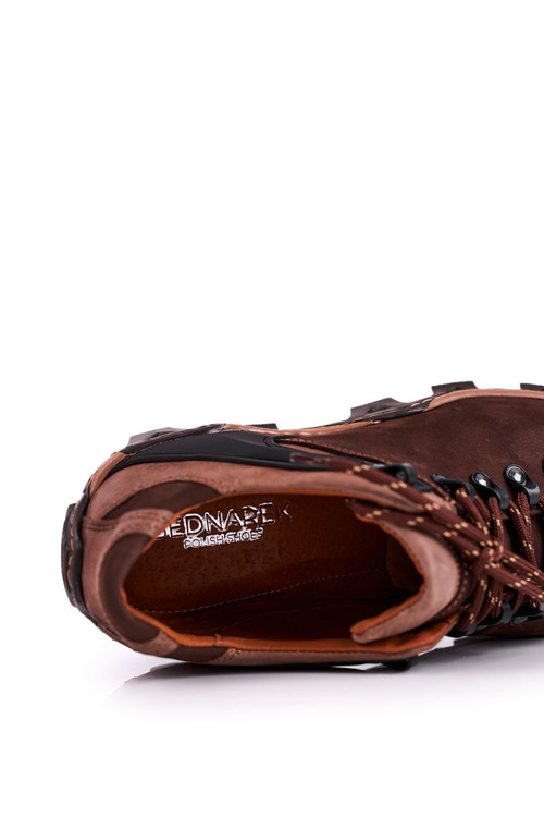 Męskie Skórzane Półbuty Trekkingowe BEDNAREK Brązowe