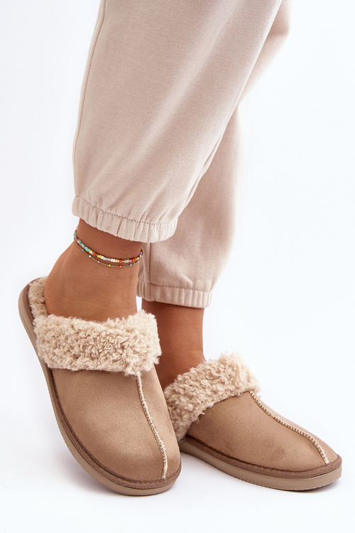 Ocieplane Kapcie Damskie Inblu EK000010 Beżowe