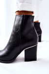Klasyczne Botki Na Obcasie Czarne Airah