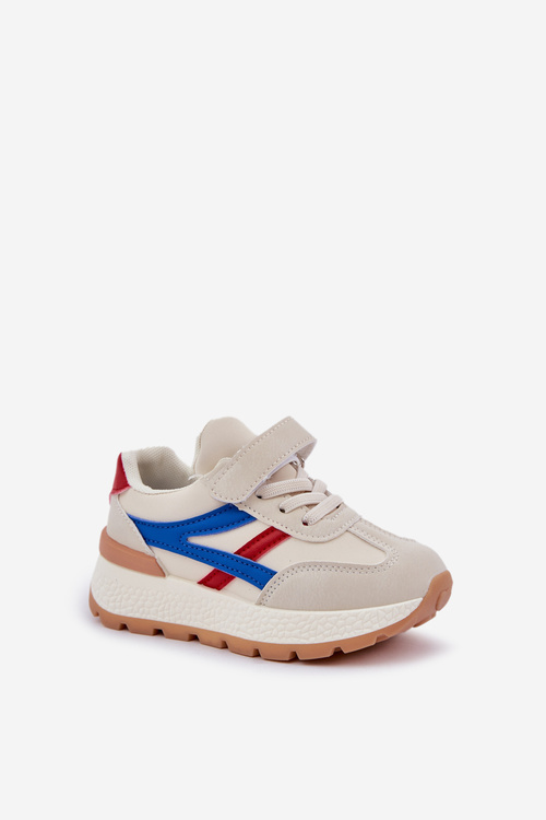 Sneakersy Dziecięce Na Rzep Beżowe Savilia
