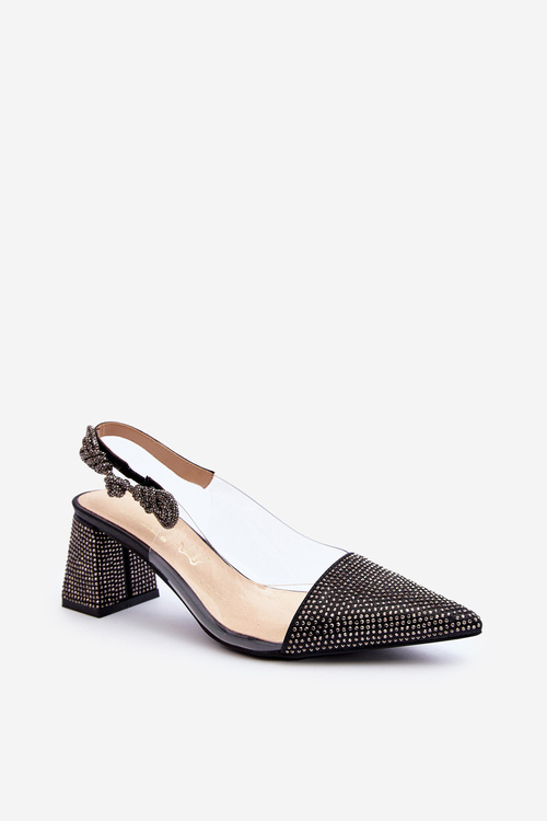 Eleganckie Czółenka W Szpic D&A MR91292-1 Czarne