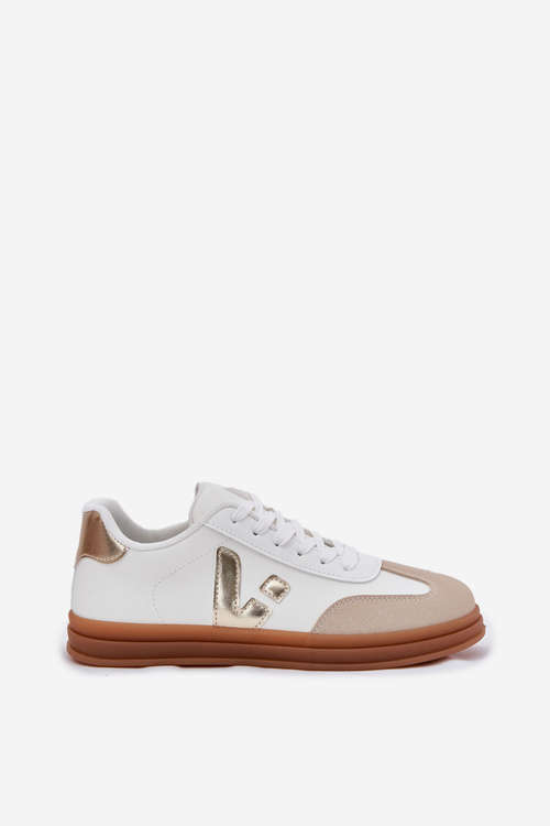 Sneakersy Damskie Eko Skórzane Białe Micca