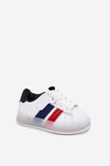 Buty Sportowe Sneakersy Dziecięce Ze Świecącą Podeszwą Biało-Czarne Arielle