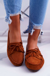 Mokasyny Damskie Zamszowe Camel Espanto