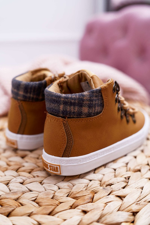 Trzewiki Dziecięce Chłopięce Big Star Camel EE374039