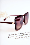 Damskie Modne Okulary Przeciwsłoneczne V130045 Brązowe